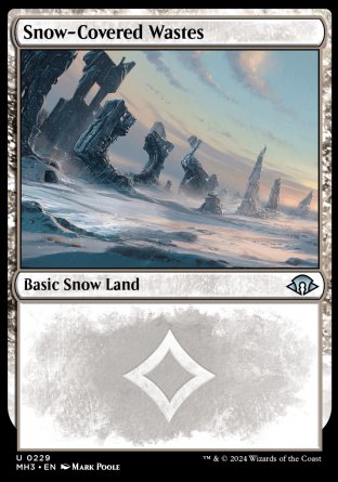 (229) Magic The Gathering Modern Horizons 3 Single: Snow-Covered Wastes (V.1) Uncommon