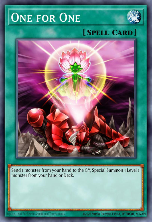 (056) YuGiOh TCG RA03: Quarter Century Bonanza Single: One for One (V.11 - Collectors Rare)  Collectors Rare