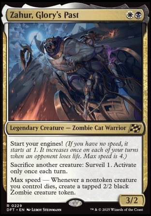 (229) Magic The Gathering Aetherdrift Single: Zahur, Glory's Past Rare