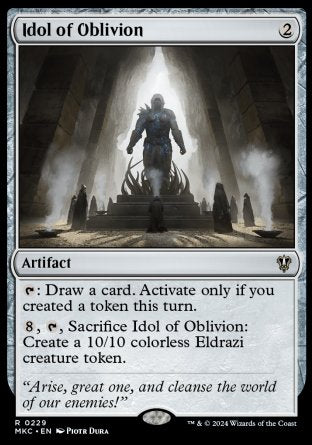(229) Magic The Gathering Commander: Murders at Karlov Manor Single: Idol of Oblivion Rare