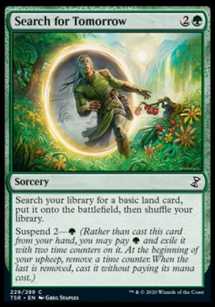 (229/289) Magic The Gathering Time Spiral Remastered Single: Search for Tomorrow Holo Common