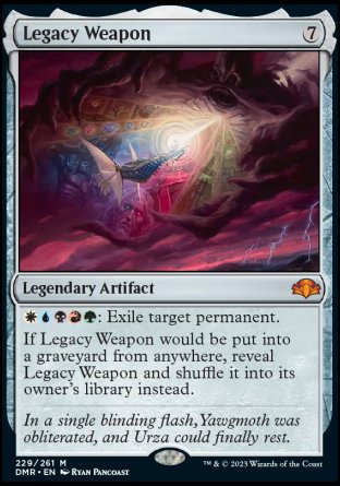 (229) Magic The Gathering Dominaria Remastered Single: Legacy Weapon Holo Mythic