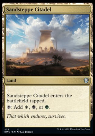 (229) Magic The Gathering Commander: Dominaria United Single: Sandsteppe Citadel Holo Uncommon