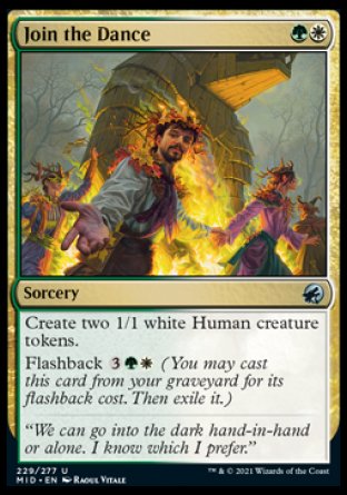 (229) Magic The Gathering Innistrad: Midnight Hunt Single: Join the Dance Uncommon