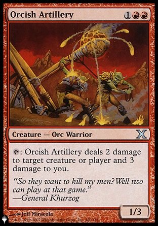 (220) Magic The Gathering The List Single: Orcish Artillery Uncommon