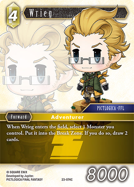 (074) Final Fantasy TCG Hidden Trials Single: Wrieg (23-074) Common