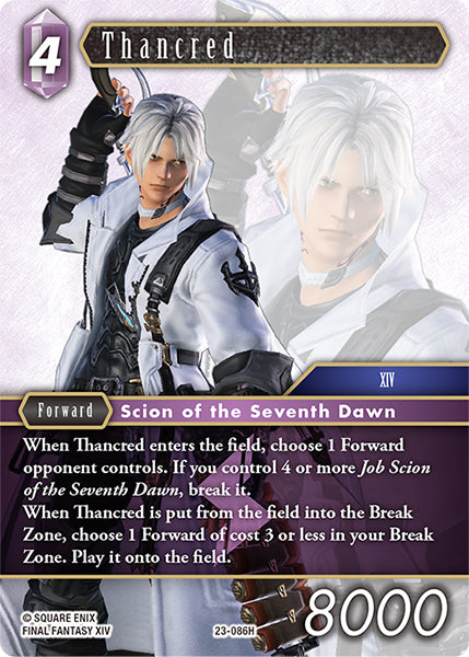 (086) Final Fantasy TCG Hidden Trials Single: Thancred (23-086) Hero