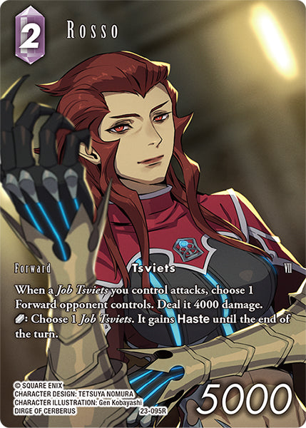 (095) Final Fantasy TCG Hidden Trials Single: Rosso (23-095) (V.2) Holo Rare
