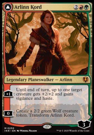 (230) Magic The Gathering Innistrad Remastered Single: Arlinn Kord / Arlinn, Embraced by the Moon Holo Mythic