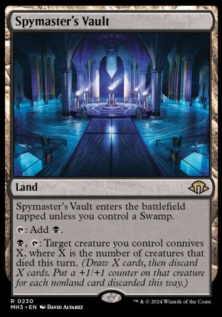 (230) Magic The Gathering Modern Horizons 3 Single: Spymaster's Vault Holo Rare