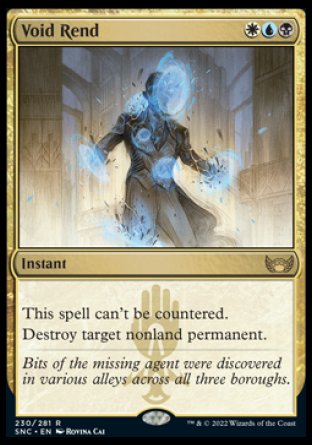 (230) Magic The Gathering Streets of New Capenna Single: Void Rend Rare