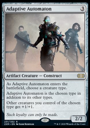 (231/332) Magic The Gathering Double Masters Single: Adaptive Automaton Rare
