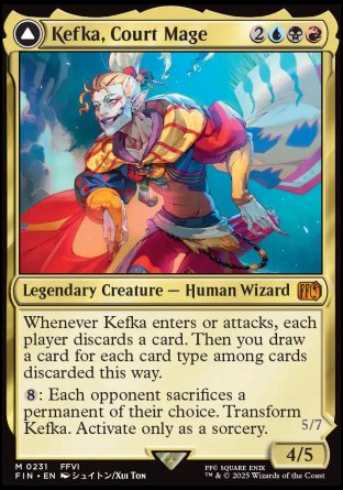 (231) Magic The Gathering Magic: The Gathering - FINAL FANTASY: Promos Single: Kefka, Court Mage // Kefka, Ruler of Ruin Holo Mythic