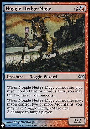 (108) Magic The Gathering The List Single: Noggle Hedge-Mage Uncommon