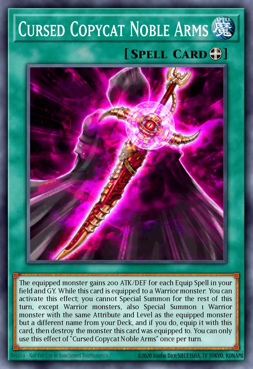 (082) YuGiOh TCG DOOD: Doom of Dimensions Single: Cursed Copycat Noble Arms Common