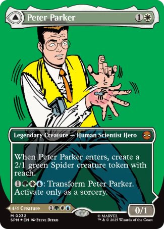 (232) Magic The Gathering Magic: The Gathering | Marvel's Spider-Man: Extras Single: Peter Parker // Amazing Spider-Man (V.2) Mythic