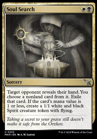 (232) Magic The Gathering Murders at Karlov Manor Single: Soul Search Uncommon