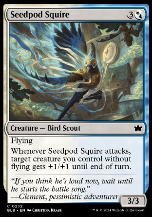 (232) Magic The Gathering Bloomburrow Single: Seedpod Squire  Common