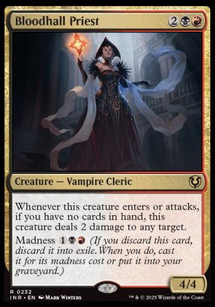 (232) Magic The Gathering Innistrad Remastered Single: Bloodhall Priest Rare