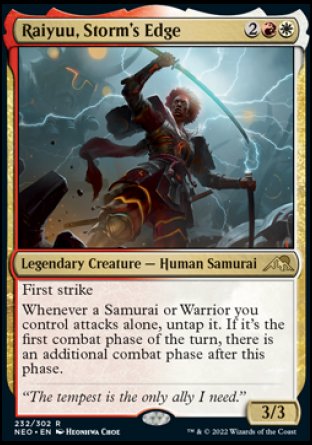 (232) Magic The Gathering Kamigawa: Neon Dynasty Single: Raiyuu, Storm's Edge Holo Rare