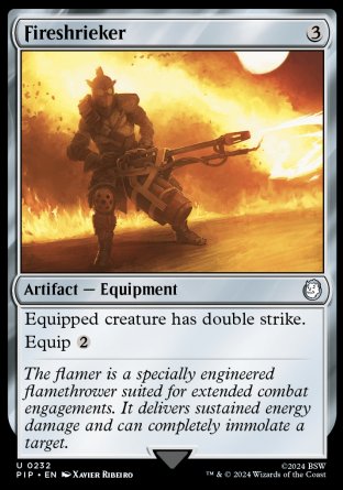 (232) Magic The Gathering Universes Beyond: Fallout Single: Fireshrieker Uncommon