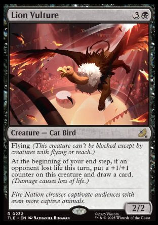 (232) Magic The Gathering Magic: The Gathering | Avatar: The Last Airbender: Eternal Single: Lion Vulture Holo Rare