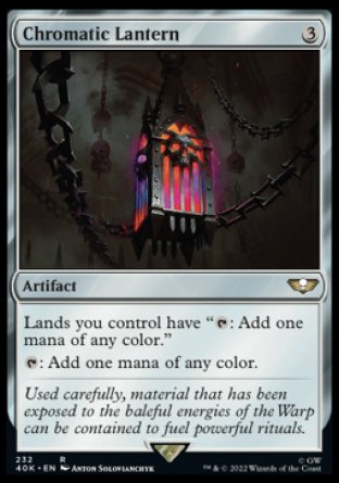 (232) Magic The Gathering Universes Beyond: Warhammer 40000 Single: Chromatic Lantern Holo Rare