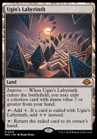 (233) Magic The Gathering Modern Horizons 3 Single: Ugin's Labyrinth Holo Mythic