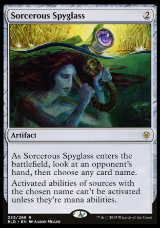 (233/269) Magic The Gathering Throne of Eldraine Single: Sorcerous Spyglass Rare