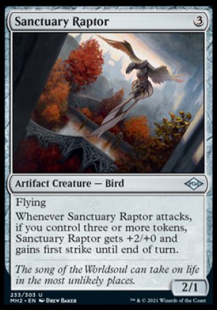 (233) Magic The Gathering Modern Horizons 2 Single: Sanctuary Raptor Holo Uncommon