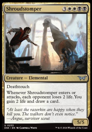 (233) Magic The Gathering Duskmourn: House of Horror Single: Shroudstomper Uncommon