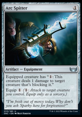 (233) Magic The Gathering Streets of New Capenna Single: Arc Spitter Holo Uncommon