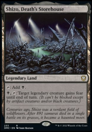 (233) Magic The Gathering Commander: Dominaria United Single: Shizo, Death's Storehouse Rare