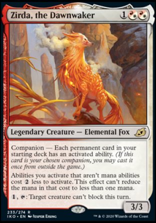 (233/274) Magic The Gathering Ikoria: Lair of Behemoths Single: Zirda, the Dawnwaker Holo Rare