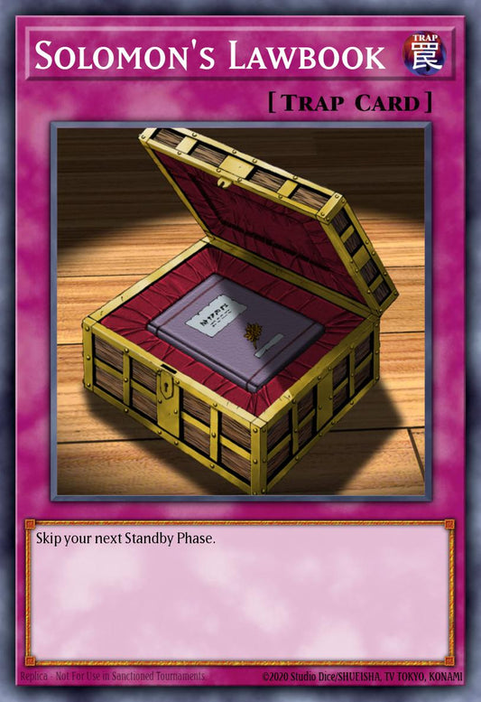 (013) YuGiOh TCG PSV: Pharaoh's Servant Single: Solomon's Lawbook (V.1 - Common)  Common