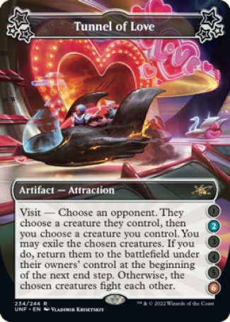 (234) Magic The Gathering Unfinity Single: Tunnel of Love (V.1) Holo Rare