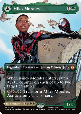 (234) Magic The Gathering Magic: The Gathering | Marvel's Spider-Man: Extras Single: Miles Morales // Ultimate Spider-Man (V.3) Mythic