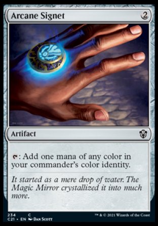 (234) Magic The Gathering Commander: Strixhaven Single: Arcane Signet Common