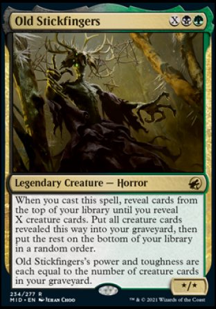 (234) Magic The Gathering Innistrad: Midnight Hunt Single: Old Stickfingers Rare