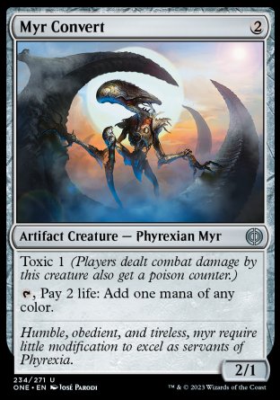 (234) Magic The Gathering Phyrexia: All Will Be One Single: Myr Convert Holo Uncommon