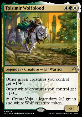 (234) Magic The Gathering Ravnica Remastered Single: Tolsimir Wolfblood Rare