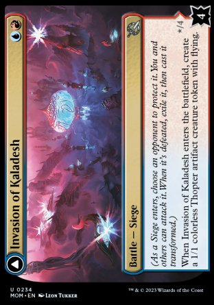 (234) Magic The Gathering March of the Machine Single: Invasion of Kaladesh // Aetherwing, Golden-Scale Flagship Holo Uncommon