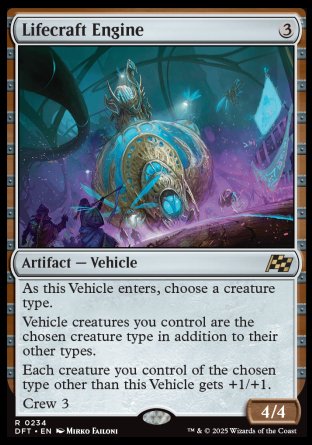 (234) Magic The Gathering Aetherdrift Single: Lifecraft Engine Holo Rare