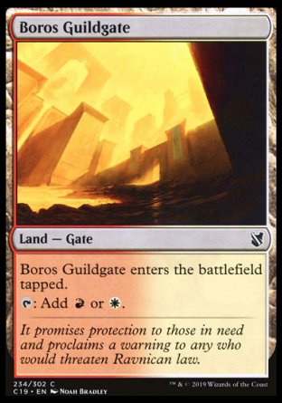 (234) Magic The Gathering Commander 2019 Single: Boros Guildgate Common