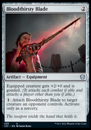 (235) Magic The Gathering Commander: Strixhaven Single: Bloodthirsty Blade Uncommon