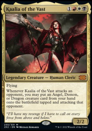 (235) Magic The Gathering Double Masters 2022 Single: Kaalia of the Vast Holo Mythic