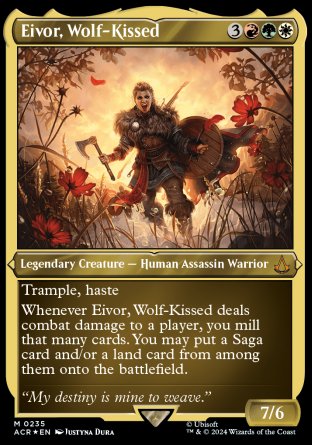 (235) Magic The Gathering Universes Beyond: Assassin's Creed: Extras Single: Eivor, Wolf-Kissed (V.2) Holo Mythic