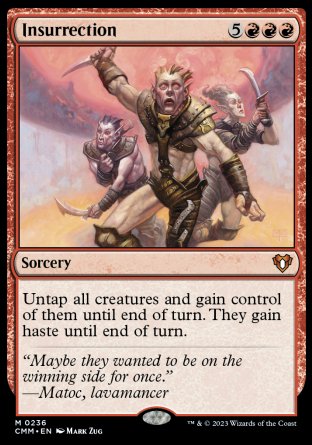 (236) Magic The Gathering Commander Masters Single: Insurrection Holo Mythic