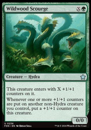(236) Magic The Gathering Magic: The Gathering Foundations Single: Wildwood Scourge Holo Uncommon