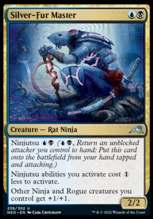 (236) Magic The Gathering Kamigawa: Neon Dynasty Single: Silver-Fur Master Uncommon